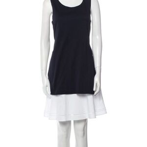 Theory Scoop Neck Sleeveless Mini Dress